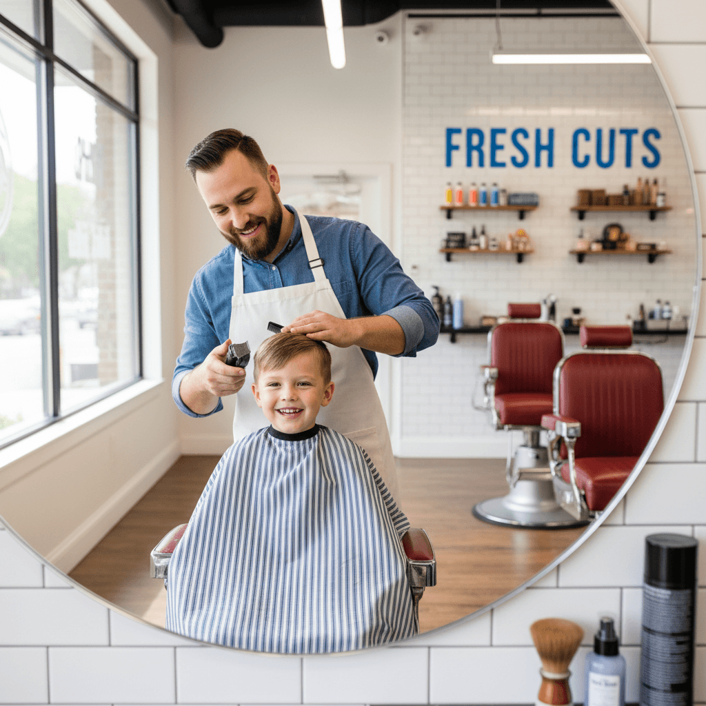 Family-friendly barbershop