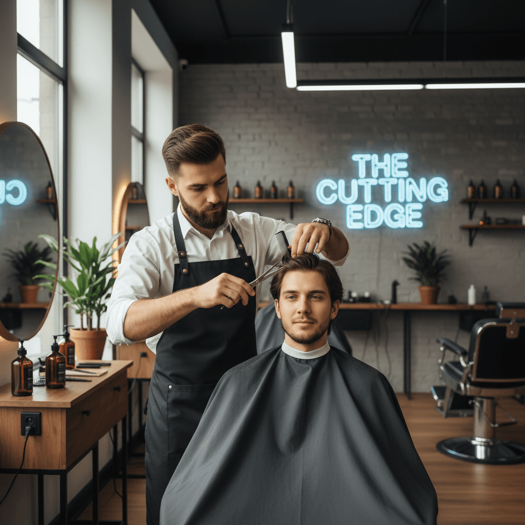 Modern style haircut